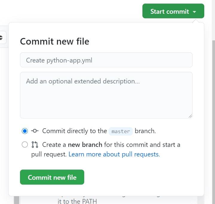 GitHub Action Commit