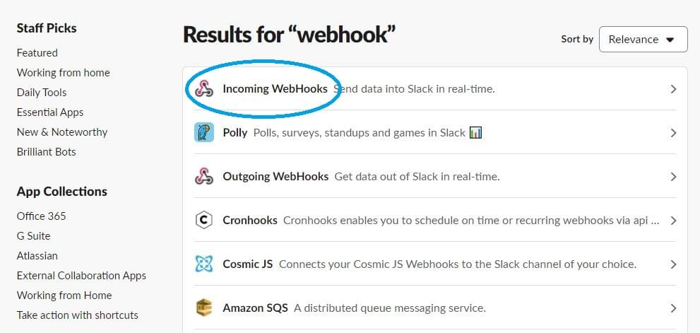Result Searching webhooks