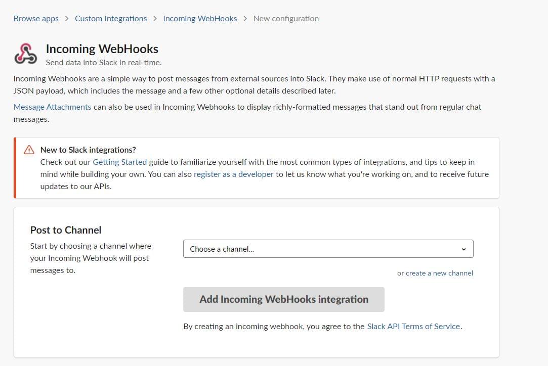 Webhooks Configuration